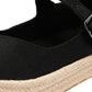 TOMS Carolina Mary Jane Textile Women's Black Espadrilles
