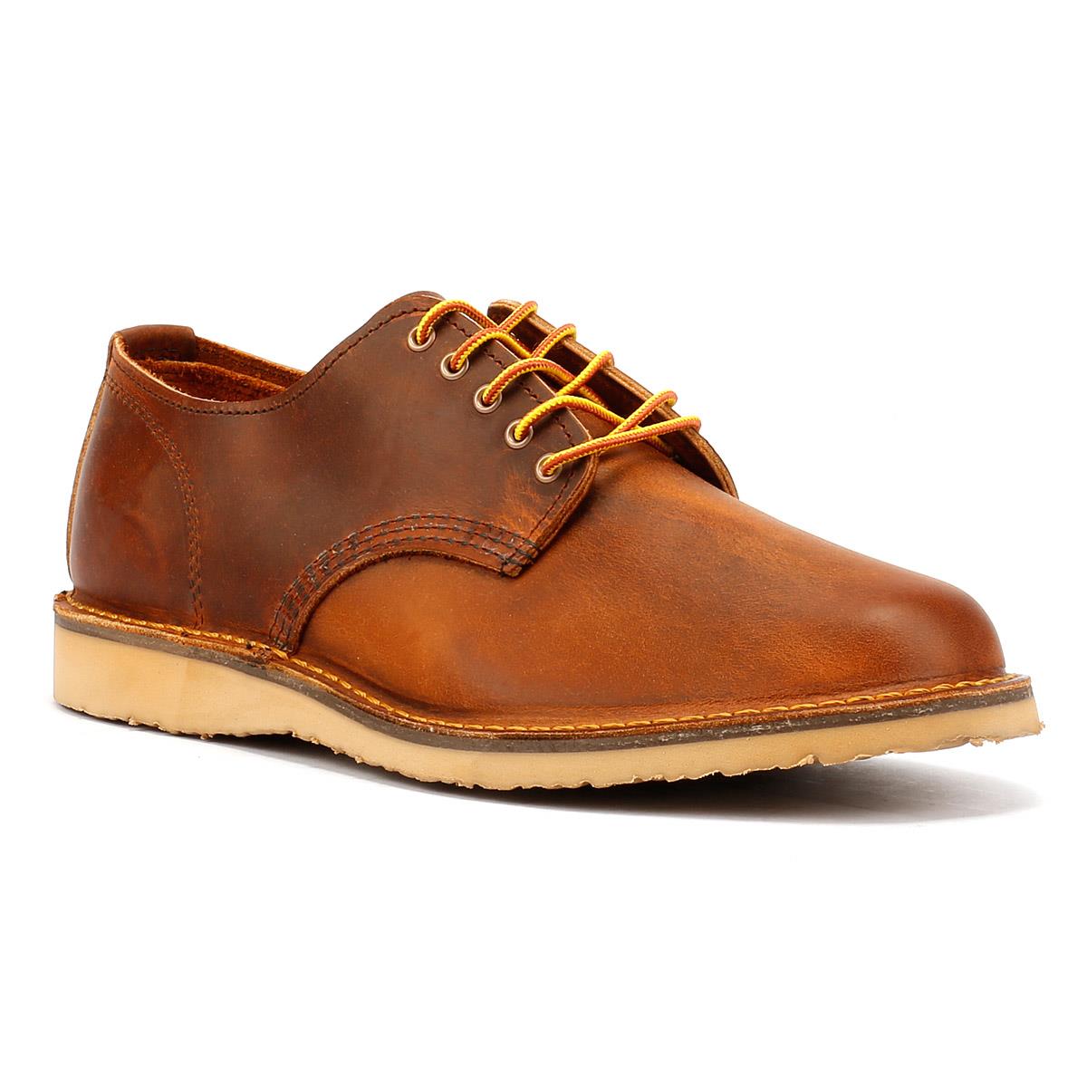 Red Wing Weekender Oxford Rough & Tough Leather Men's Copper Lace-Up Shoes