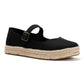 TOMS Carolina Mary Jane Textile Women's Black Espadrilles
