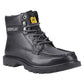 CAT Lifestyle Colorado Moc Toe Leather Men's Black Ankle Boots