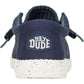 HEYDUDE Men's Wally Stretch Mesh Shoes in Navy