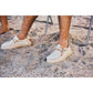 HEYDUDE Men's Wally Coastline Jute Shoe in Stone White