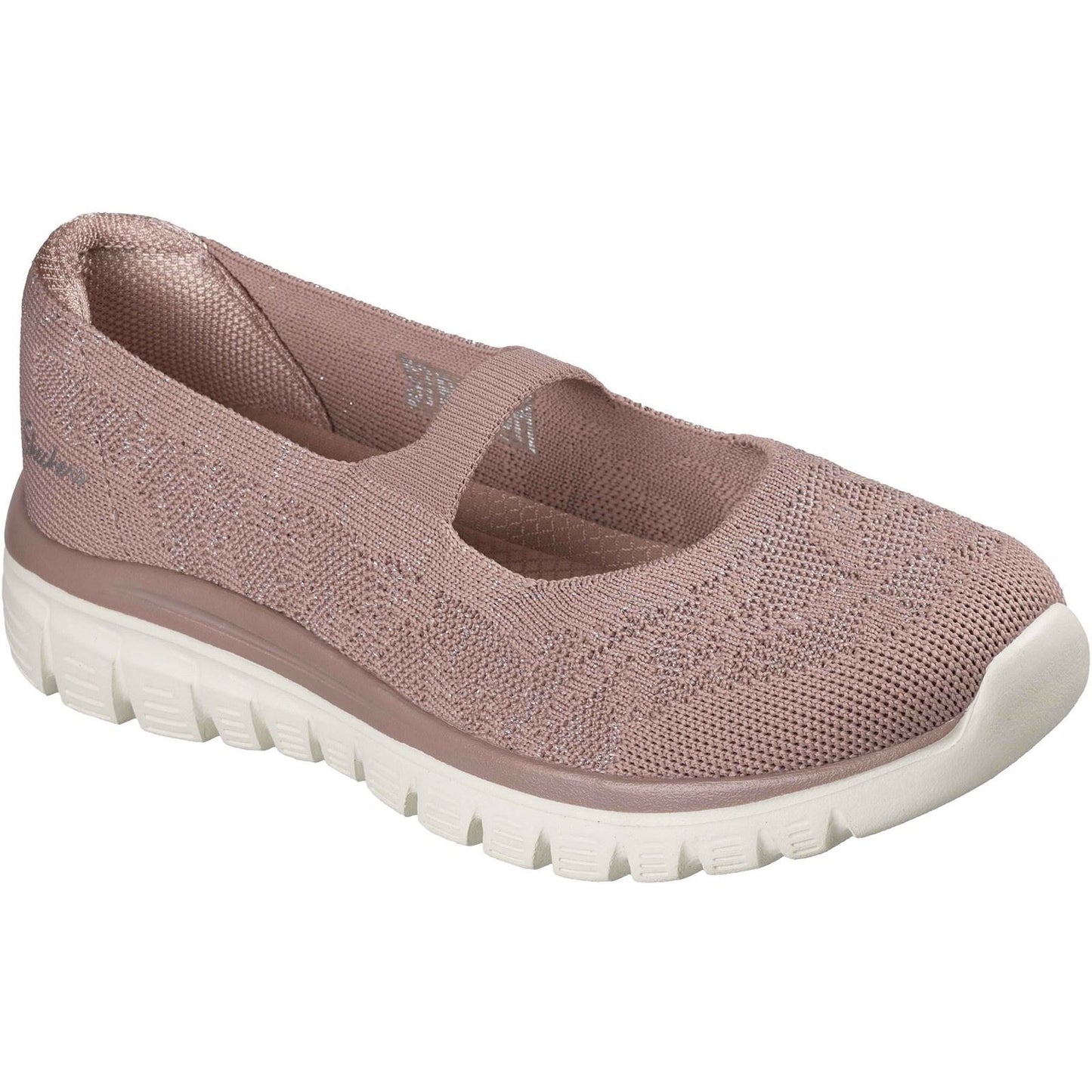 Skechers Graceful Polyester Women's Mauve Shoes