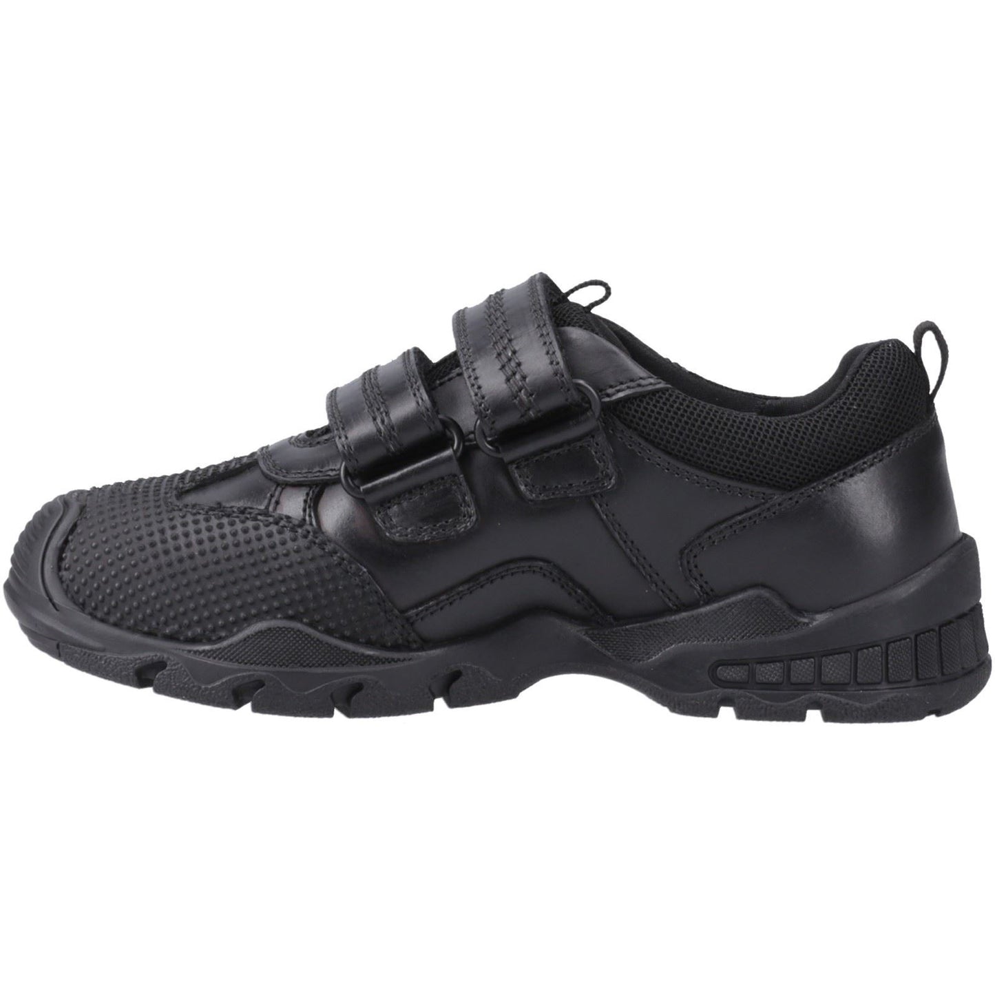 Hush Puppies Tristen Leather Junior Black Loafers