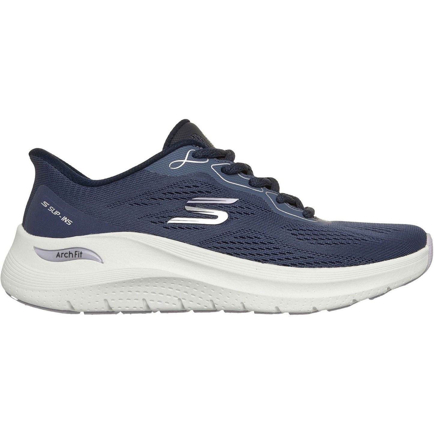 Skechers Arch Fit 2.0 Polyester Women's Navy Trainers
