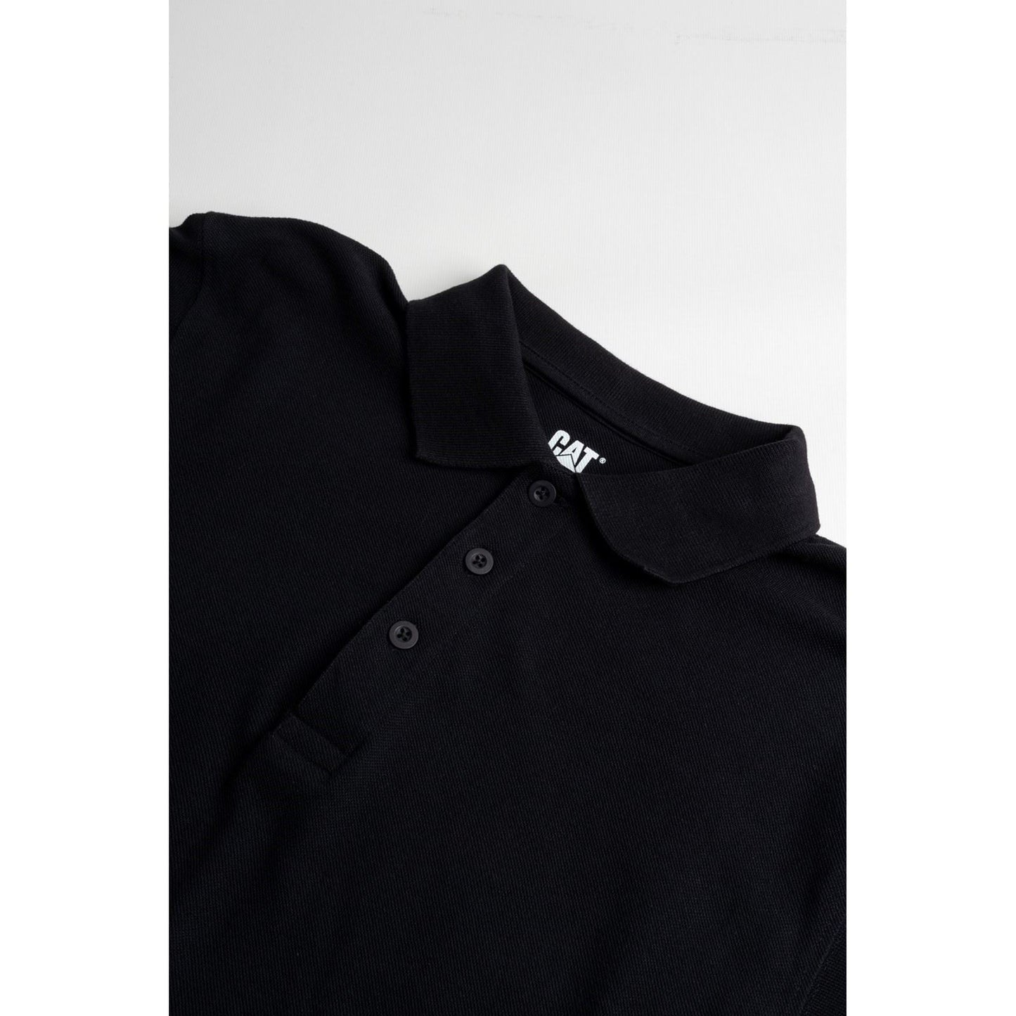 Caterpillar Men's Essentials Polo Shirt in Black