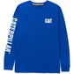 Caterpillar Men's Trademark Banner Long Sleeve T-Shirt in Memphis Blue