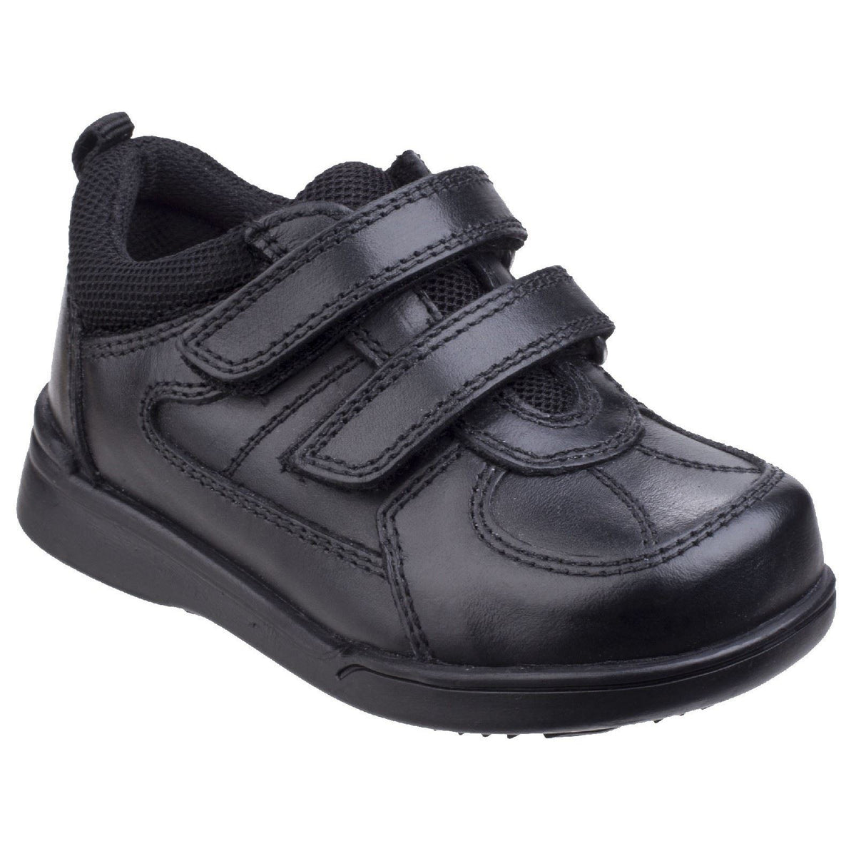 Hush Puppies Liam Infant Leather Boy's Black Shoes