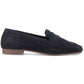 Hush Puppies Sutton Suede Leather Women's Navy Loafers