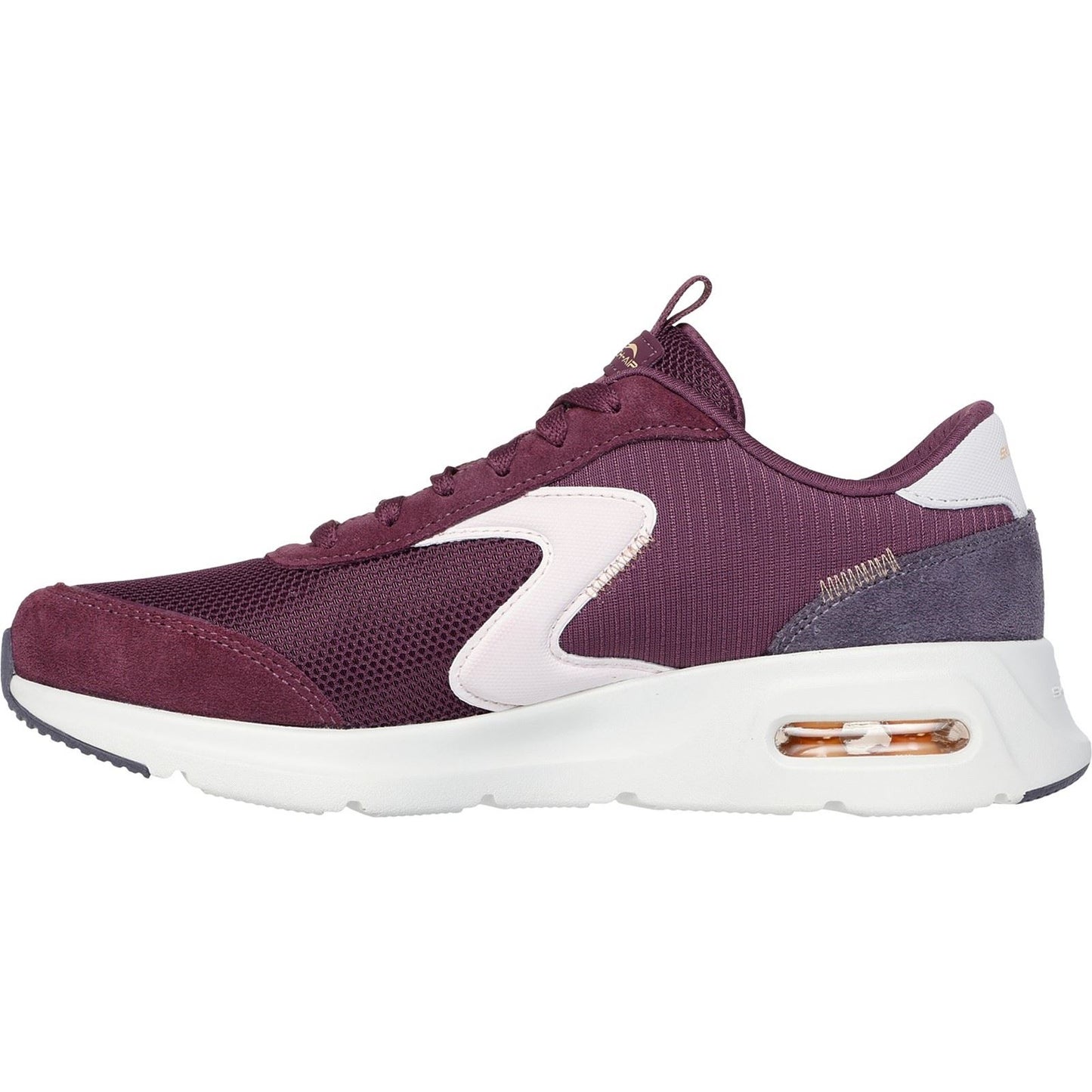 Skechers Women's Skech-Air Court Air Wave Trainers in Burgundy/Multi