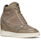 Geox Women's D MAURICA B Trainers in Dark Taupe