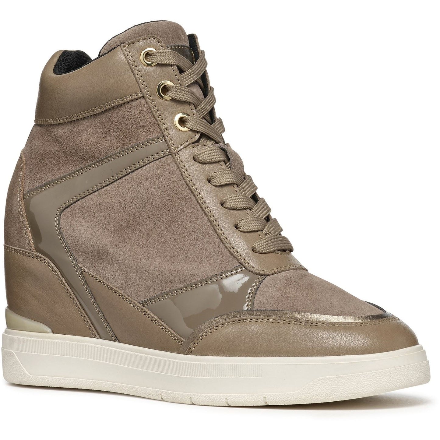 Geox Women's D MAURICA B Trainers in Dark Taupe