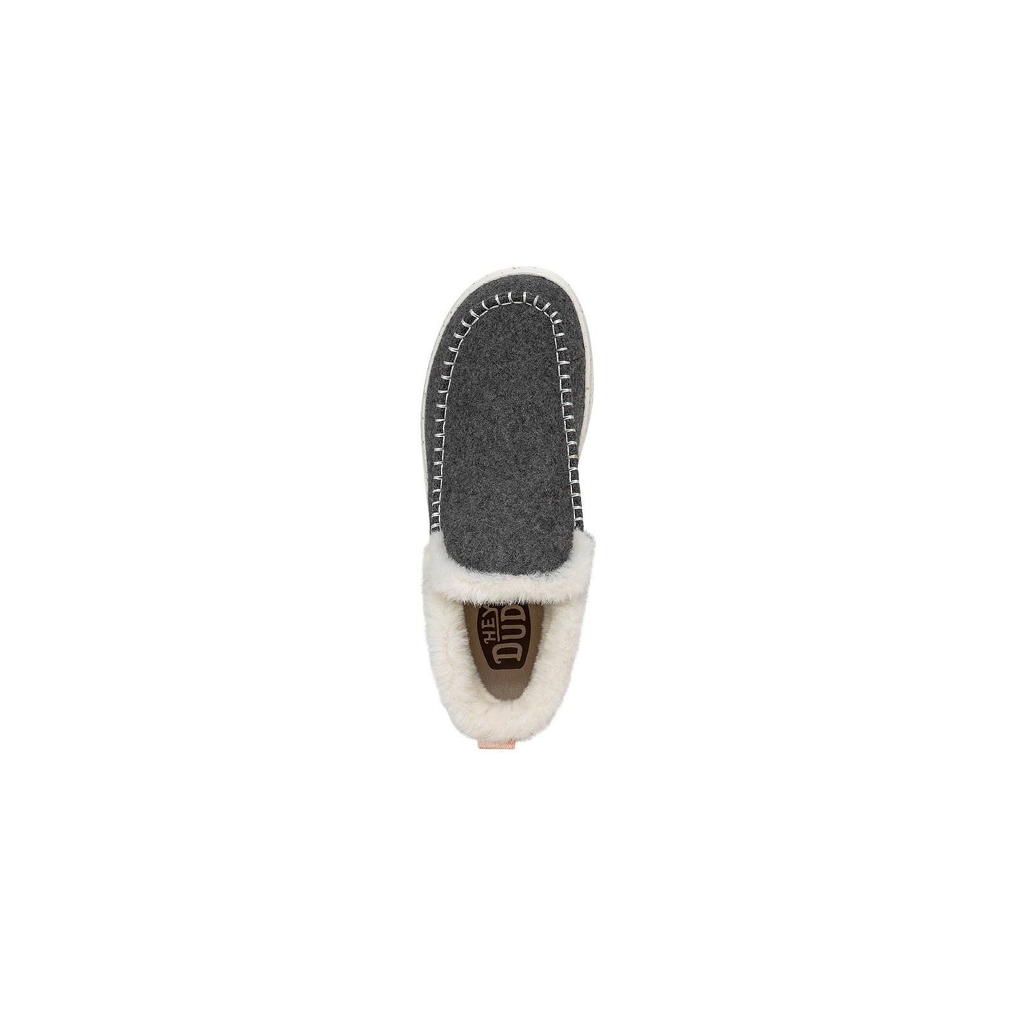 HEYDUDE Women's Denny Wool Faux Shearling Boots in Grey