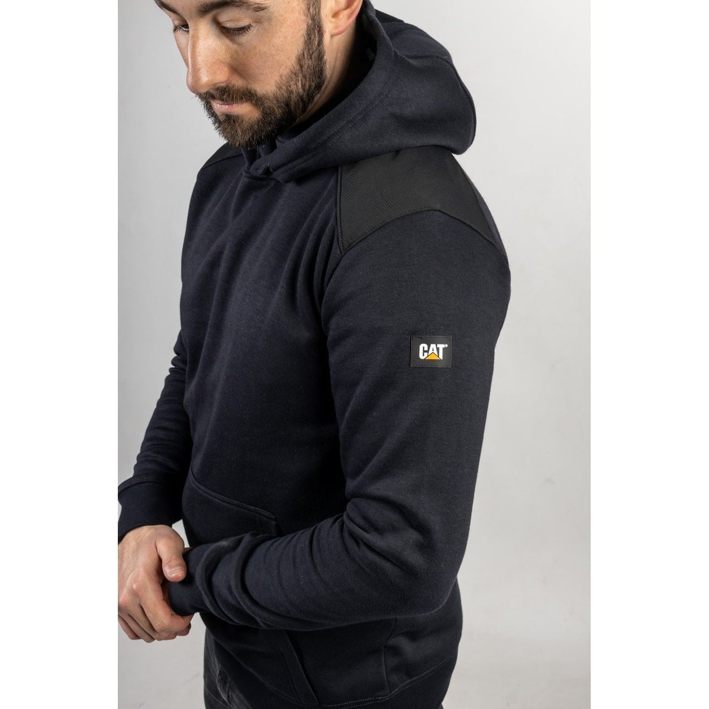 Caterpillar Men's Essentials Hooded Sweatshirt in Navy
