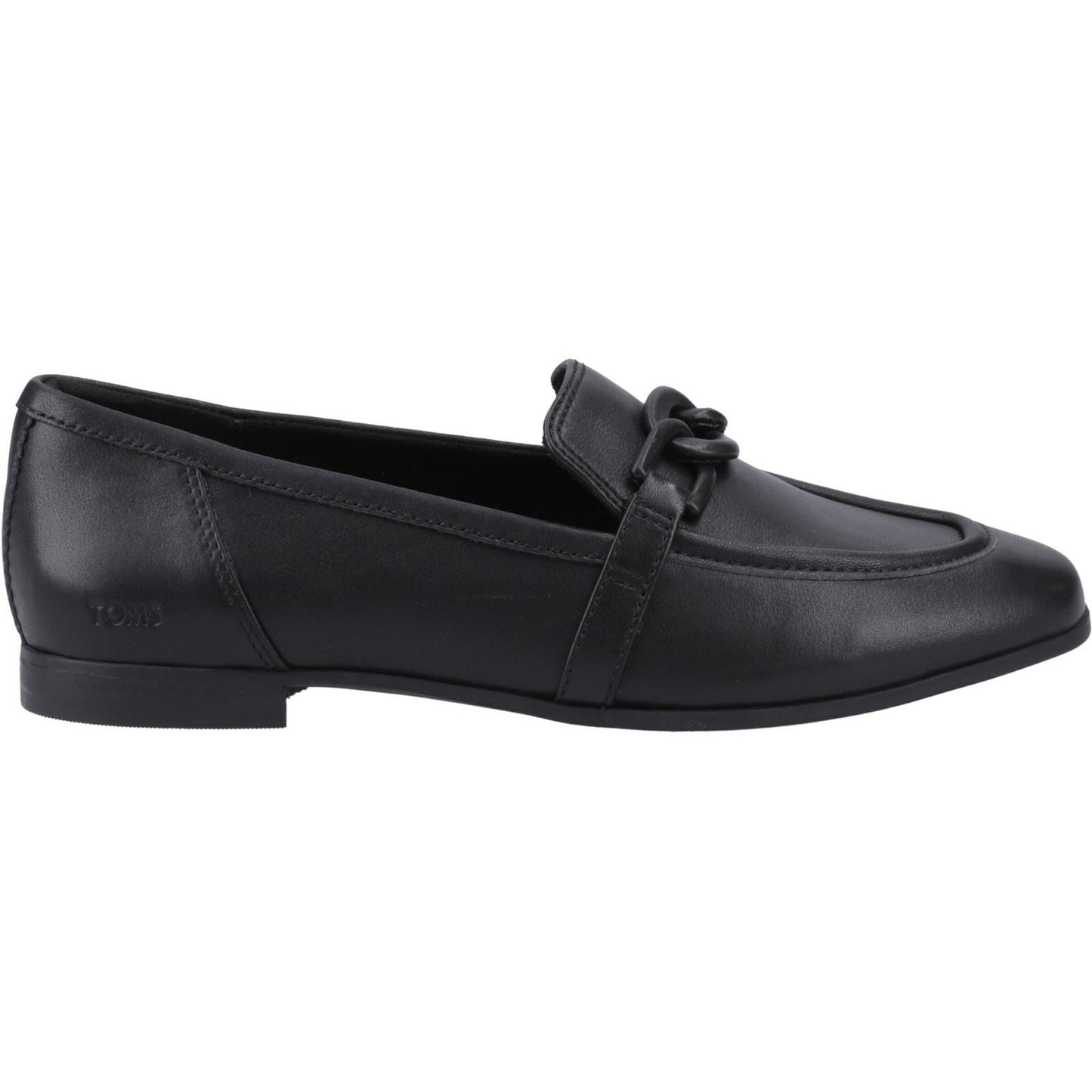 TOMS Lynette Leather Women's Black Loafers