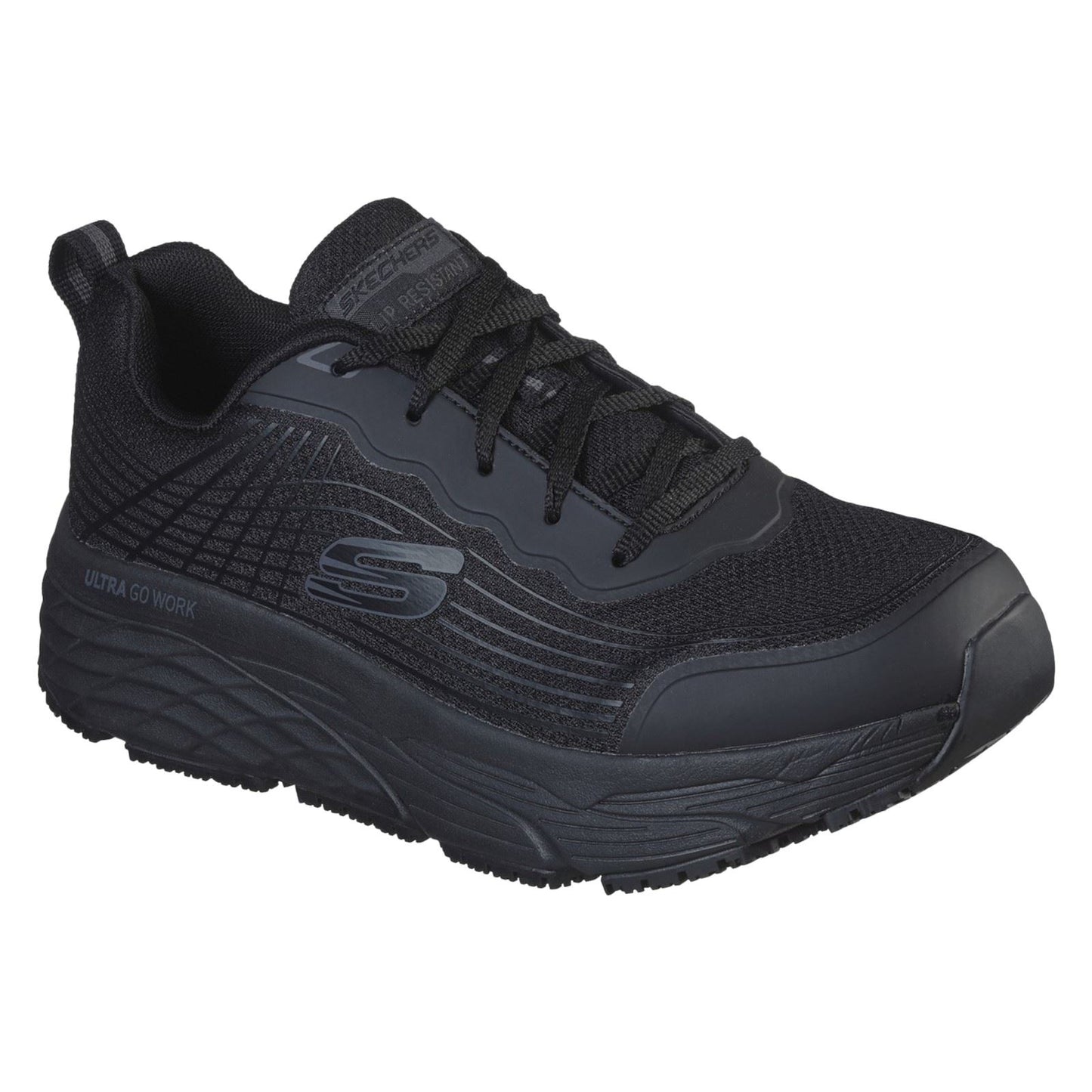 Skechers Workwear Relaxed Fit Textile Men's Black Safety Trainers
