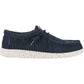 HEYDUDE Men's Wally Stretch Mesh Shoes in Navy