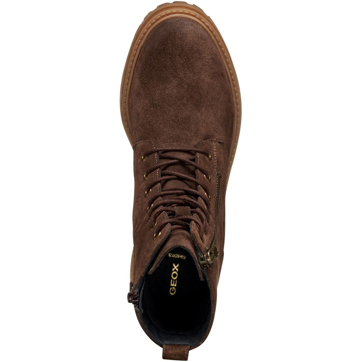 Geox D Iridea F Leather Women's Dark Brown Boots