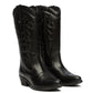 Osprey London The Louisiana Leather Women's Black/Gunmetal Boots