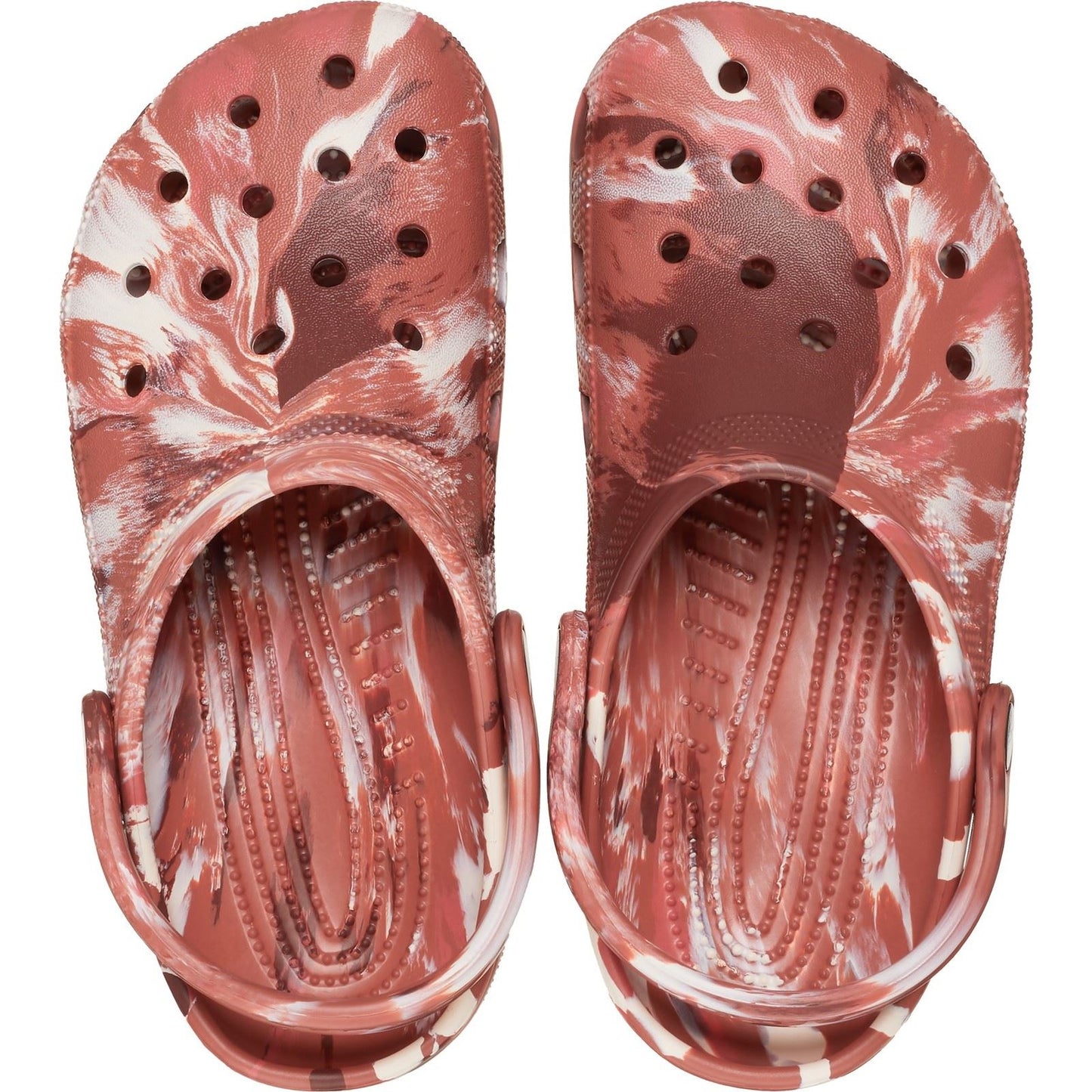 Crocs Marble Sandal in Dark Clay/Multi