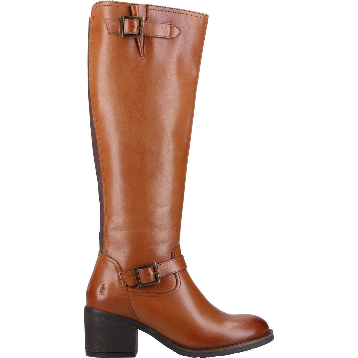 Hush Puppies Women's Heidi Boot in Tan Leather