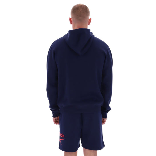 Reebok Trent 2-Col Logo Hoody Cotton Men's Blue Hoodie