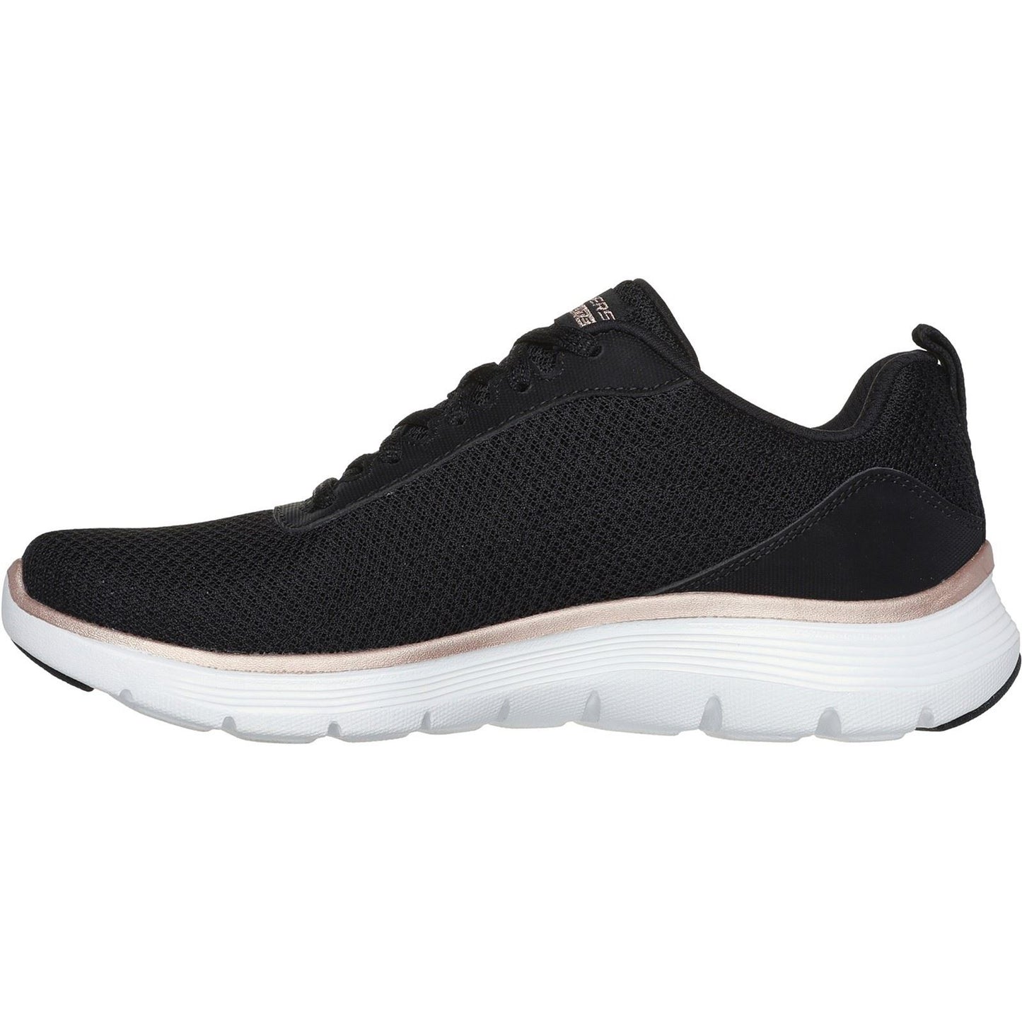 Skechers Women's Flex Appeal 5.0 Uptake Trainers in Black/Rose Gold