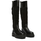 Osprey London The Bramble Tall Leather Women's Black Boots