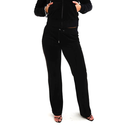 Juicy Couture Del Ray Polyester Women's Black Joggers