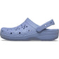Crocs Classic Floral Cut Out Thermoplastic Women's Blue Haze Flip Flops