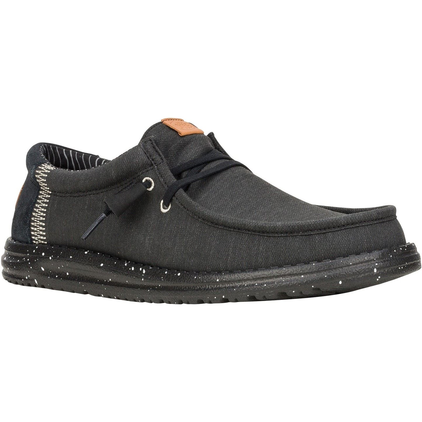 HEYDUDE Men's Wally Elevated Basics Shoes in Black