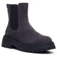 Hush Puppies Rose Chelsea Leather Women's Charcoal Heeled Chelsea Boots