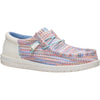 HEYDUDE Wally Funk Multi Mesh Polyester Men's Egret/Multi Moccasins Shoes