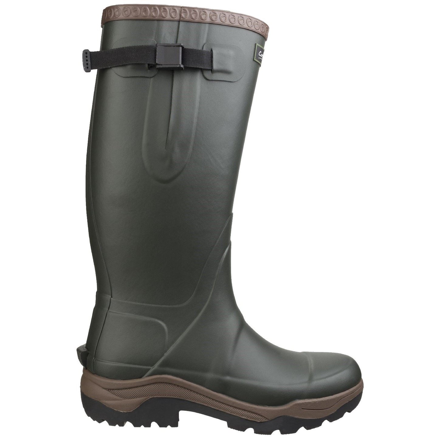 Cotswold Compass Synthetic Rubber Wellington in Green