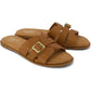 TOMS Sol Leather Women's Brown Sugar Sandals