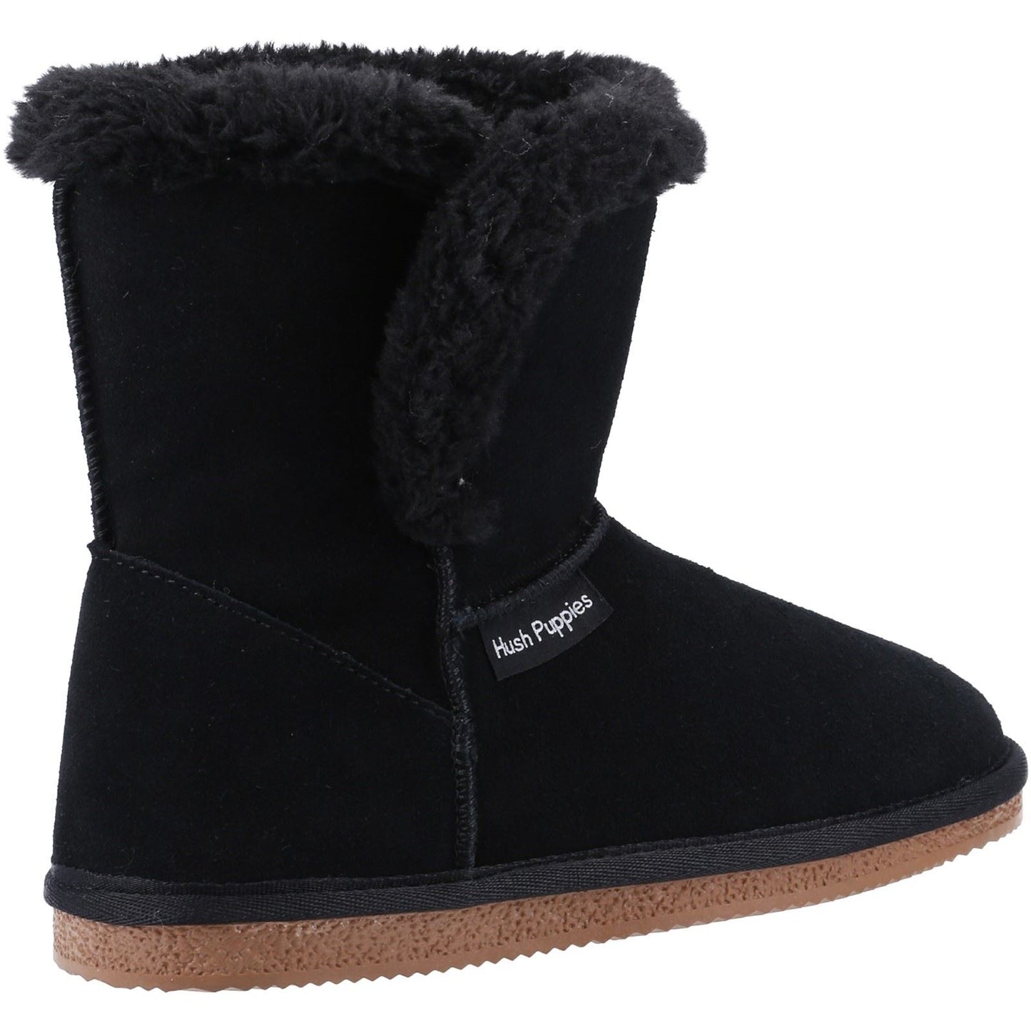 Hush Puppies Women's Ashleigh Slipper Bootie in Black