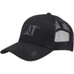 Caterpillar Raised Logo Cotton Unisex Adults's Black Baseball Caps