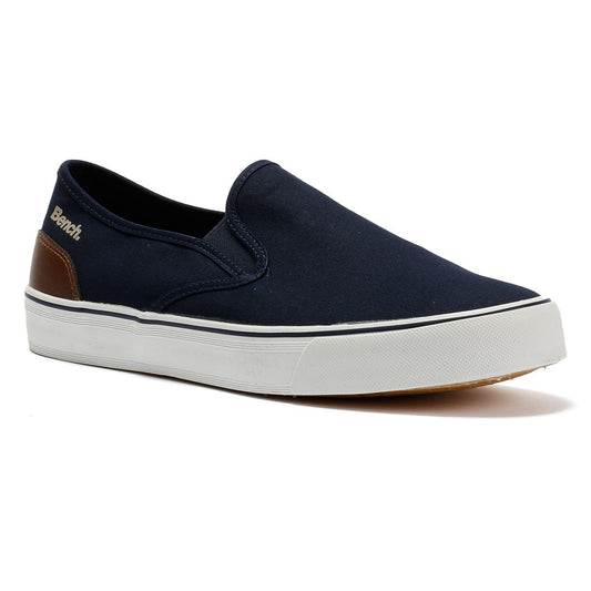 Bench Dalton Canvas Slip On Men's Navy Trainers