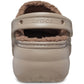 Crocs Women's Classic Platform Lined Clog in Mushroom