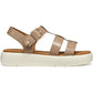 Geox D CAMALEI Synthetic Polyurethane Women's Caramel Sandals