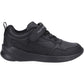 Hush Puppies Marling Bungee Lace Senior Black Shoes - UK 6