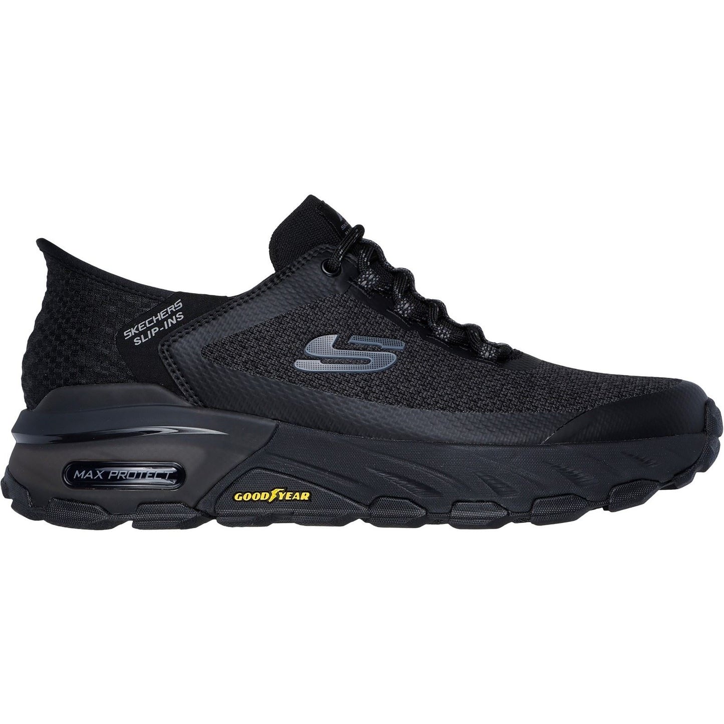 Skechers Men's Max Protect Assembly Hiking Shoes in Black