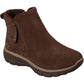 Skechers Easy Going Urban Zip Leather Women's Chocolate Boots