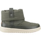 HEYDUDE Camden Cuff Nylon Quilt Nylon Women's Dark Olive Winter Ankle Boots