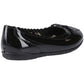 Hush Puppies Lillie Ballerina Patent Leather Junior Black Ballet Flats