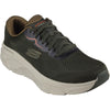Skechers Men's D'Lux Walker 2.0 Trainers in Olive/Orange
