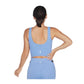 Skechers Performance Goflex Joy Longline Bra Nylon Women's Blue Sports Bra