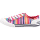 Rocket Dog Women's Jazzin Eden Stripe Beach Shoe in Red Multi
