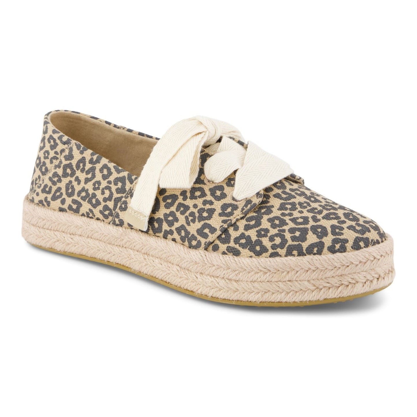 TOMS Carolina Lace Up Cotton Women's Oatmeal Shoes