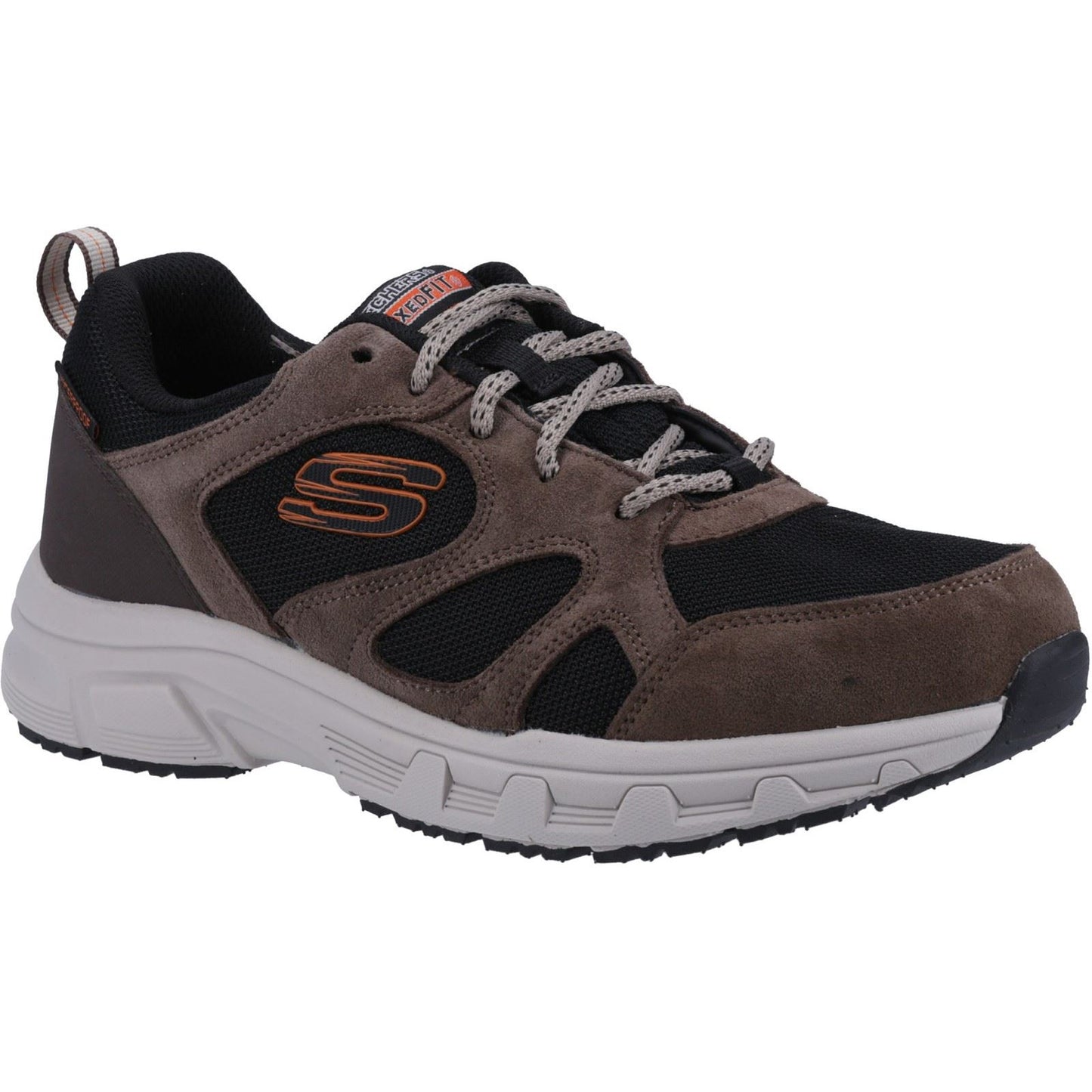 Skechers Men's Oak Canyon Sunfair Trekking Low Cut in Brown/Black